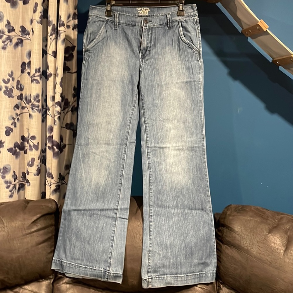 Wide leg light blue jeans Flirt by Old Navy, good condition - Picture 1 of 5